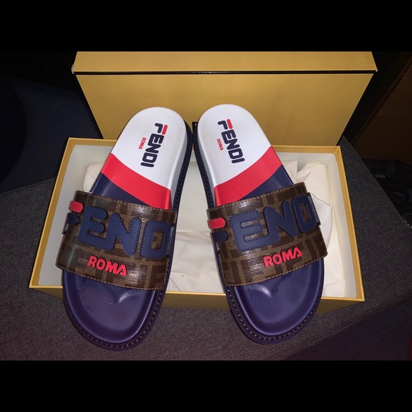 fila fendi slides